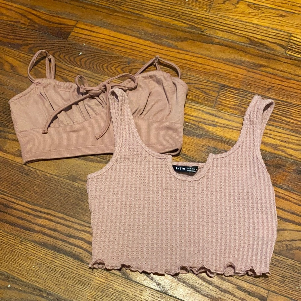 2 Shein Crop Tops Size XS